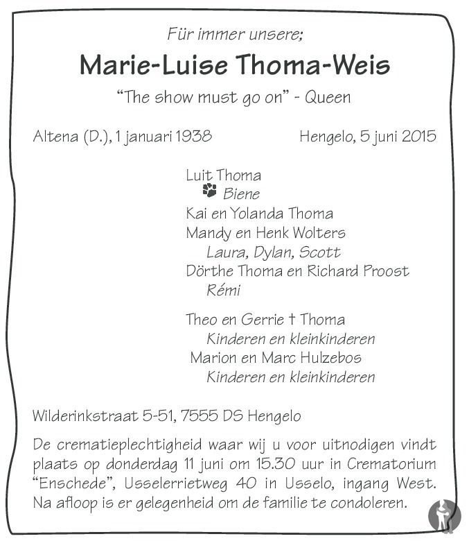 Marie Luise "Marlies" Weis